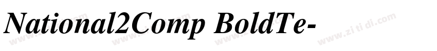 National2Comp BoldTe字体转换
